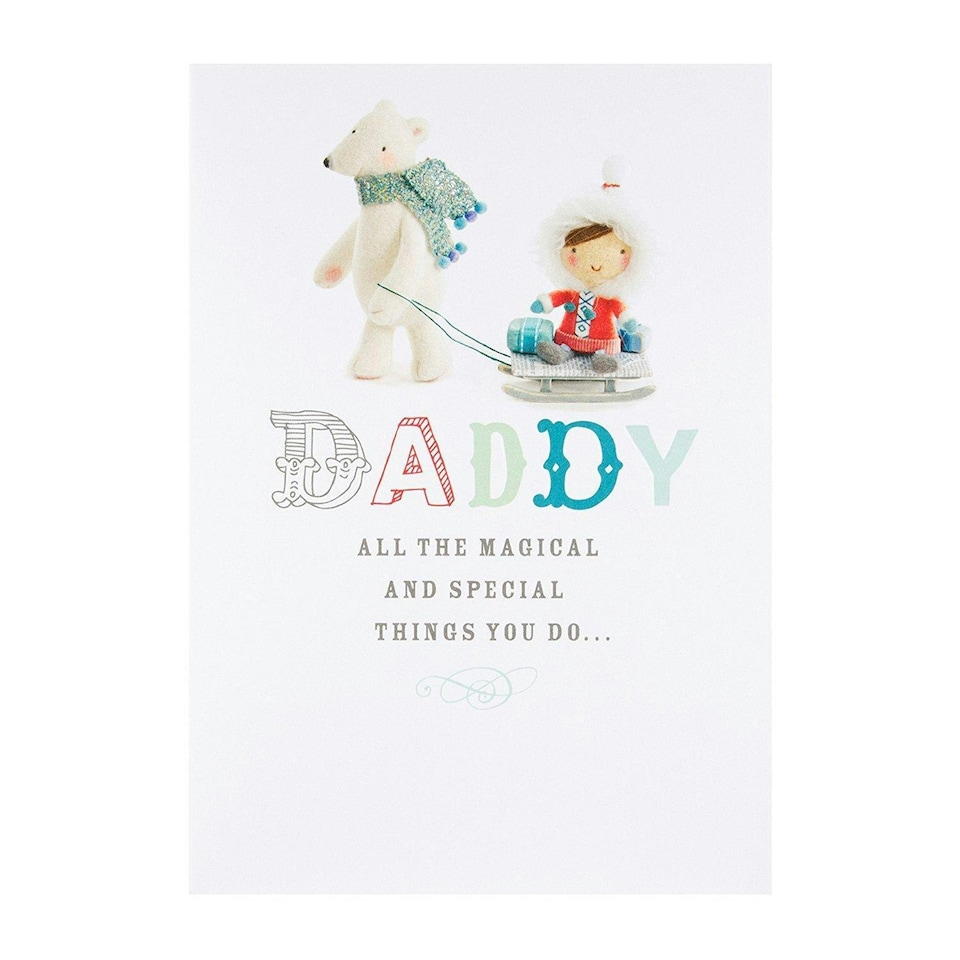 image 1 of Daddy at Christmas, Christmas Greetings Card