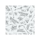 image 1 of Tribal Feathers Arrows And Diamonds Splash Back | White