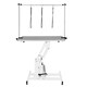 image 1 of White Hydraulic Grooming Table - Grey Table Top