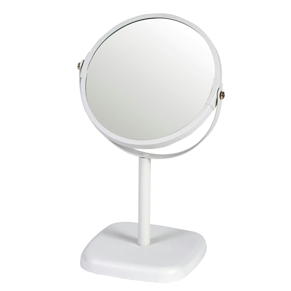 image 1 of Showerdrape Capri White 2x Magnifying Vanity Mirror