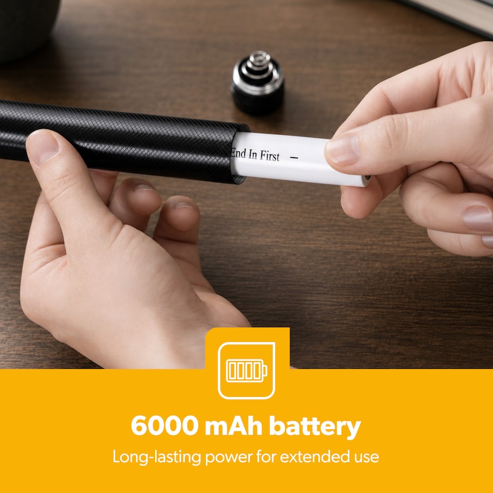 image 1 of GEEPAS Rechargeable LED Torch, 6000mAh Long Battery Life Flashlight