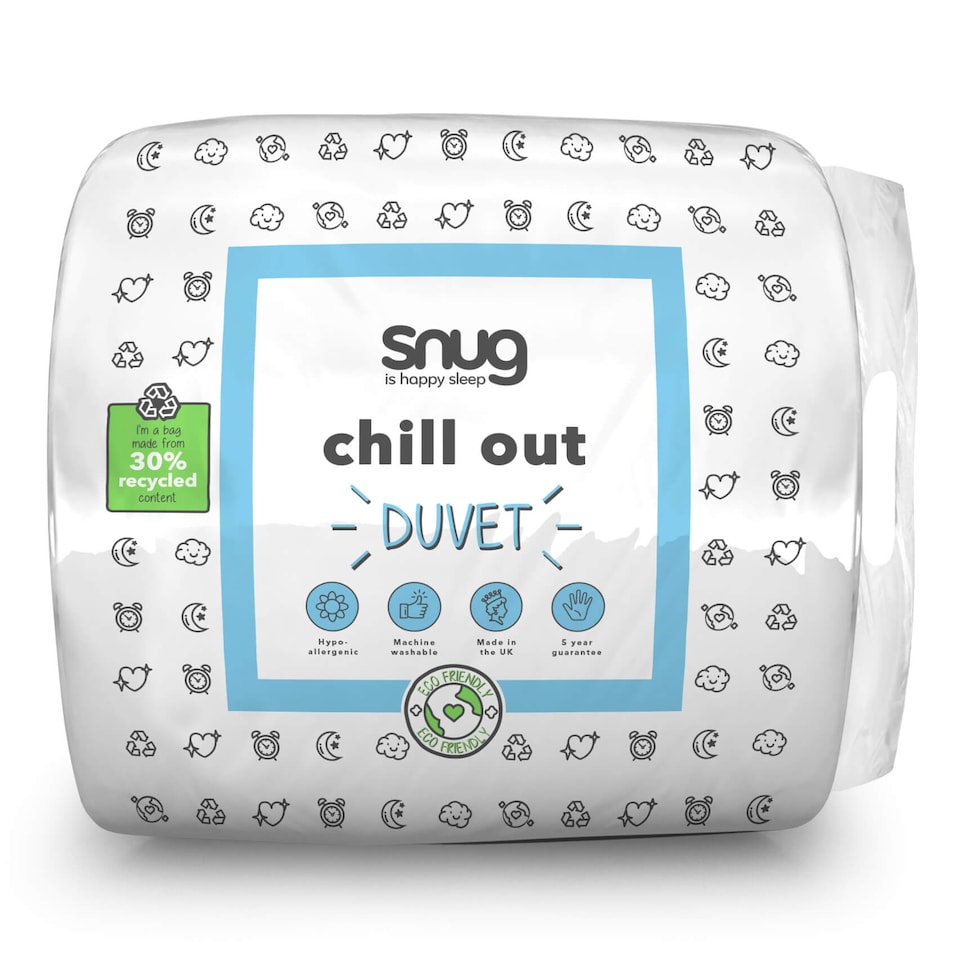 image 1 of Snug Chill Out 4.5 Tog Duvet | White | Single