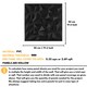 image 2 of NOVECRAFTO Decorative 3D Wall Panels (50cm x 50cm) Diamond Prestige Design PVC Cladding Panel | Black | Matt Black | M | 6