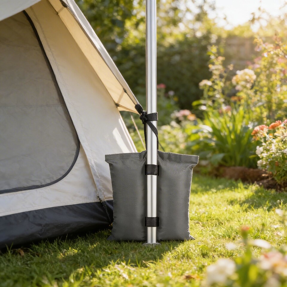 image 1 of Keplin Gazebo Sand Weight Bags 4 Pack Double Pocket Tent Canopy Leg Anchors
