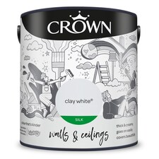 Crown Walls & Ceilings Silk 2.5L Clay White