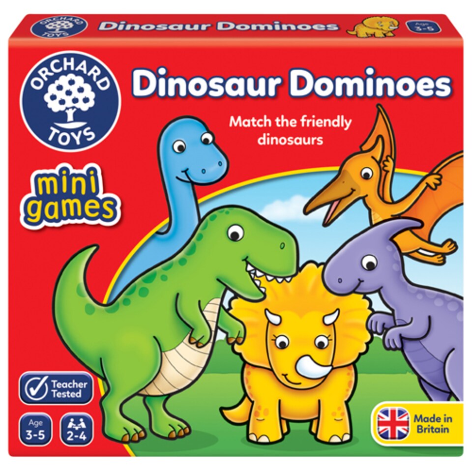 image 1 of Dinosaur Dominoes Mini Game