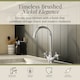 image 2 of Traditional Kitchen Sink Mono Mixer Tap - Brushed Nickel Crosshead | Silver | Brushed Nickel | 1