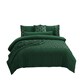 image 1 of Ultra Soft Teddy Duvet Cover Set Christmas Tree Cozy Fleece Bedding | Green | Single