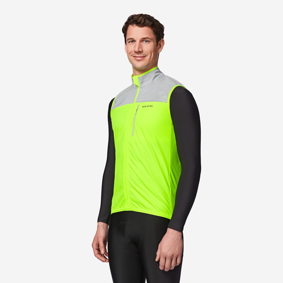 image 1 of Decathlon Men's Hi-Viz Cycling Jacket