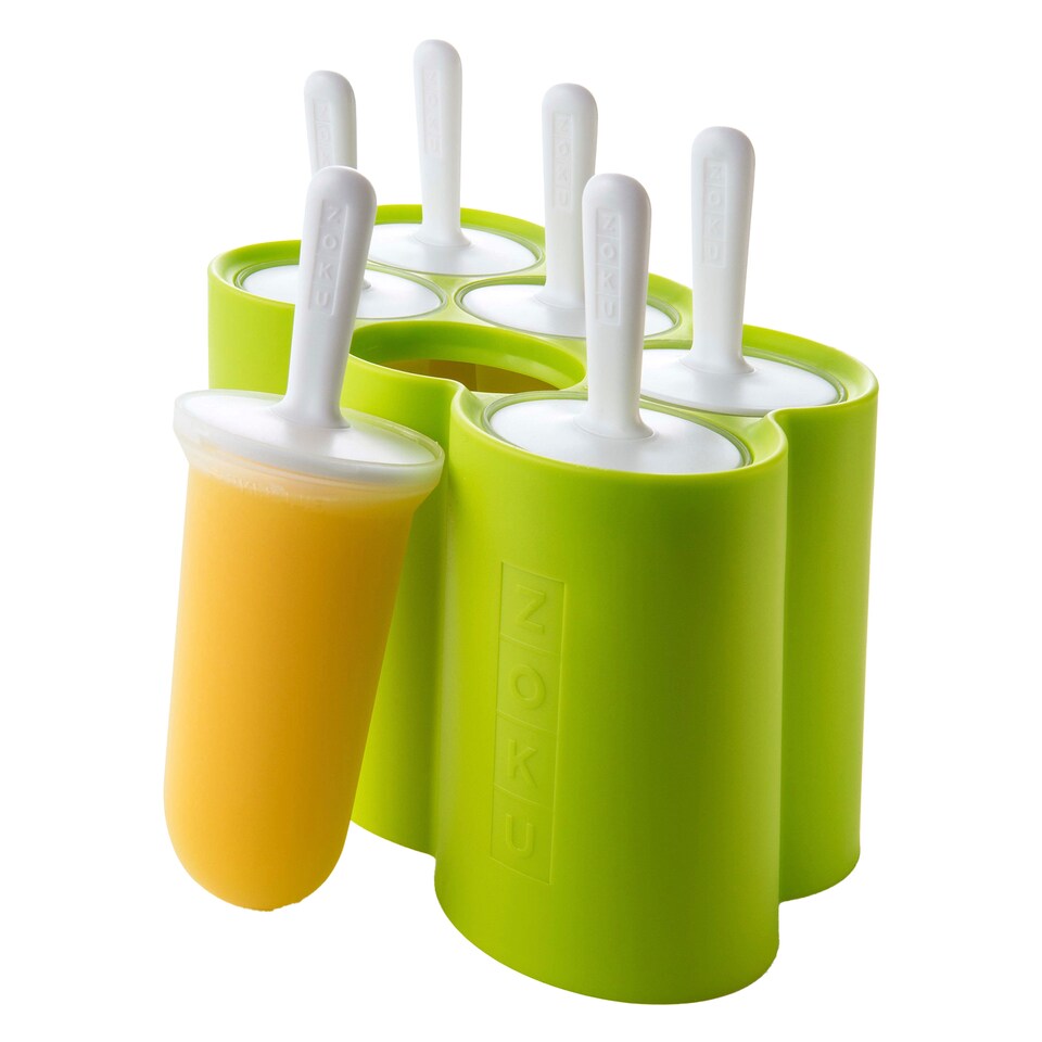 image 1 of Classic Ice Pop Mould - Set with 6 Sticks for Homemade Pops | Green | Green