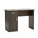 image 1 of Computer Desk 1 Drawer 1 Door Compact Workstation Home Office Table Black