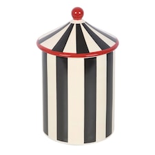 Something Different Circus Tent Storage Jar | Black | Black/White | One Size | 1