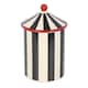 image 1 of Something Different Circus Tent Storage Jar | Black | Black/White | One Size | 1