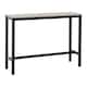image 3 of Athens Breakfast Bar Set - Concrete Effect/Black | Grey | 3