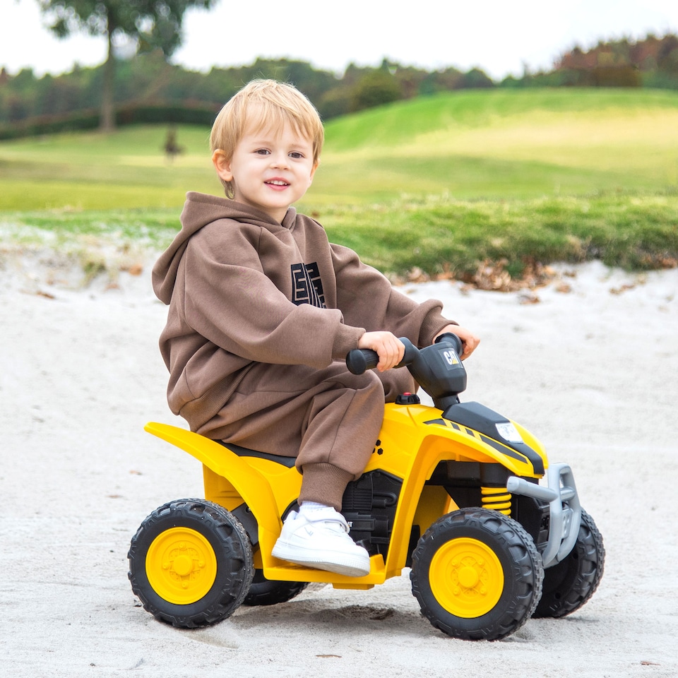 image 1 of COSTWAY Licensed Kids Ride on ATV 6V Battery Powered Yellow