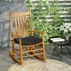 image 2 of Outsunny Set of 6 Chair Cushion Seat Pads Dining Chair w/ Straps 