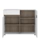image 2 of Chelsea Living 1 Drawer 2 Door Sideboard in White with a Truffle Oak Trim