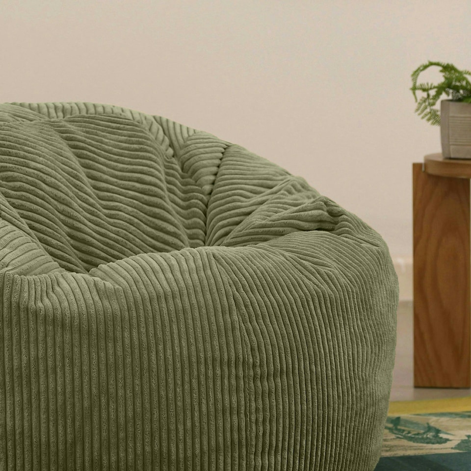 image 1 of Kingston Beanbag Corduroy Sage Green | Green | Sage Green | 1