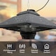 image 5 of Outsunny 2kw Electric Heater LED Halogen Heating Hanging Light Outdoor Remote