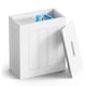 image 1 of VonHaus Holbrook White Bathroom Storage Box with Lid