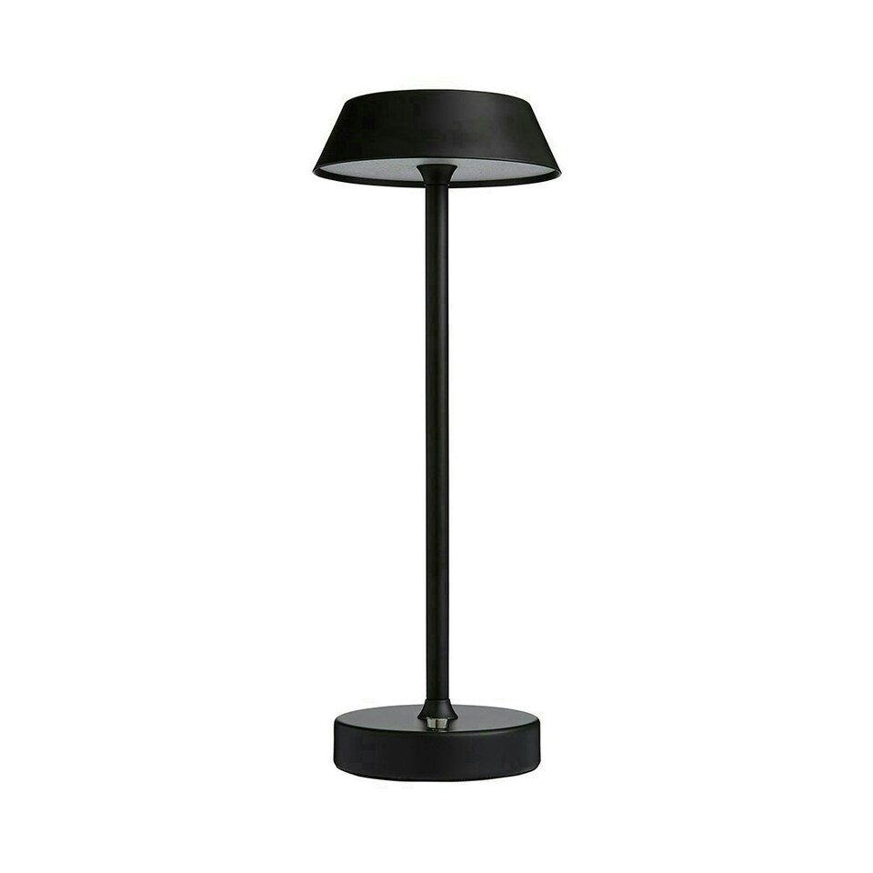 image 1 of Energize Black LED Rechargeable Desk Table Lamp with Touch Sensor