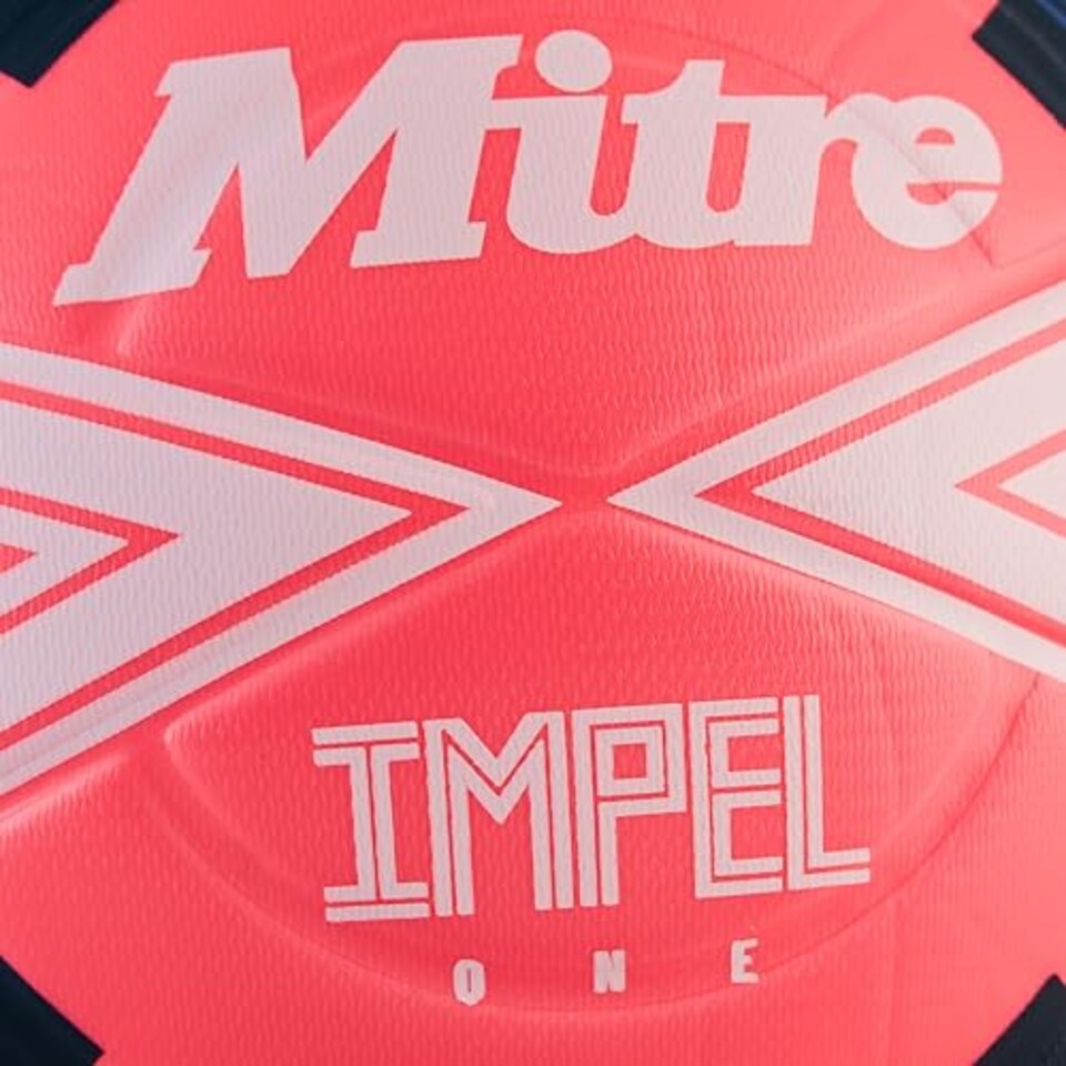 image 1 of Mitre Adult Unisex Impel One 24 Football, Fluo Pink/White/Black, 4