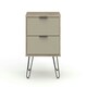 image 3 of Core Products Augusta Driftwood 2 Drawer Bedside Cabinet H57.0cm x W45.0cm x D39.5cm Cream