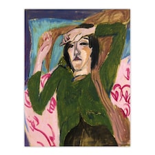 Woman in the Green Blouse Kirchner Huge Wall Art Print 18X24 In