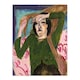 image 1 of Woman in the Green Blouse Kirchner Huge Wall Art Print 18X24 In