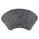 image 1 of Curved Shower Mat 100% Cotton - Charcoal Grey