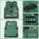 image 3 of Construction Role Play Costume Realistic Builder Vest Costume Set