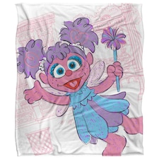 Sesame Street On The Streets Abby Blanket - Multicoloured - One Size