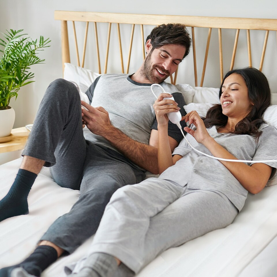 image 1 of Dual Control Electric Blanket - Double Size