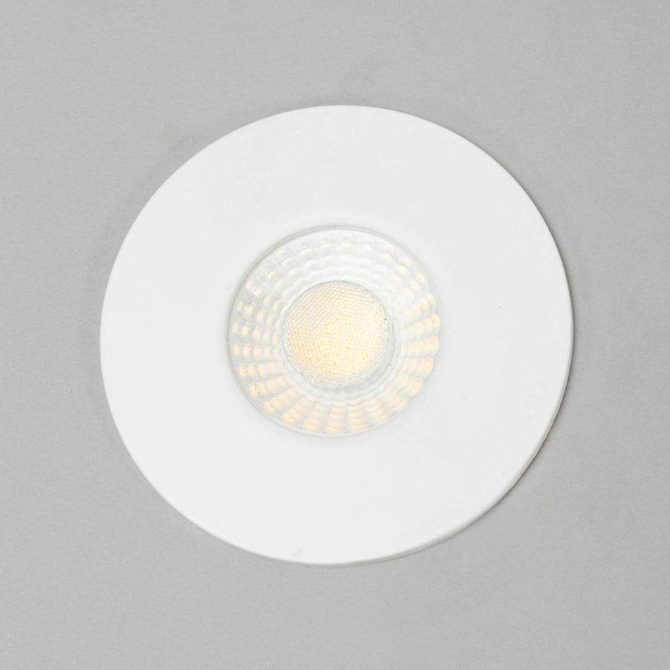 image 1 of BHS Nate LED Fixed Fire Rated IP65 Recessed Spotlight | White | Matte White | 1