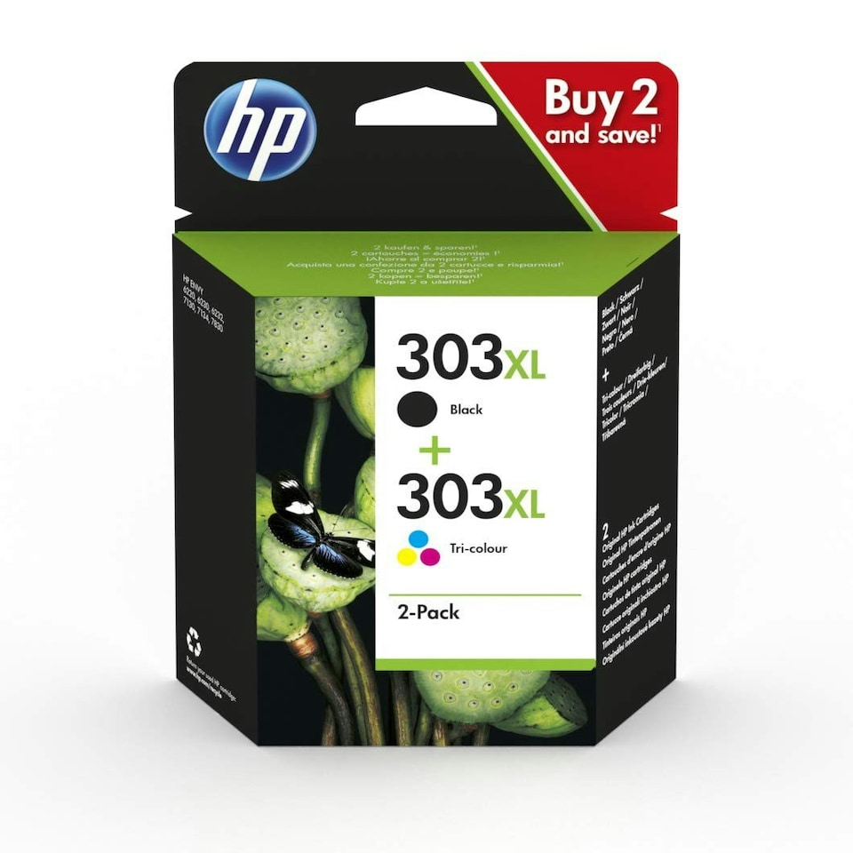 image 1 of HP 303XL Black & Colour Ink Cartridge