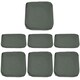 image 1 of Outsunny 7pc Cream Rattan Wicker Furniture Home Sofa Cushion Cover Grey | Deep Grey