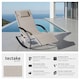 image 2 of Sun Lounger Taya with a Modern Design, Rocking Function and Breathable Surface | Cream | beige | 1