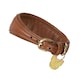 image 2 of Digby & Fox Leather Padded Greyhound Dog Collar - Tan - S - Neckline: 25cm-28cm