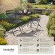 image 2 of Garden Table and Chairs Frieda - 2 seater, for balconies, patios and terraces, folding and lightweight | Black | black | 1