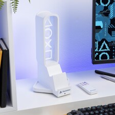 PlayStation 3 in 1 Headphone Stand & Charging Station, Officially Licensed RGB Gaming Accessory, Paladone