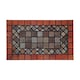 image 1 of Nicoman Rubber Elegant Red Tile Doormat - 75x44cm