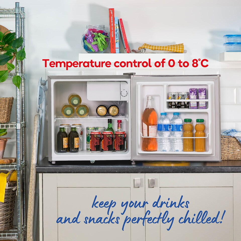 image 1 of Russell Hobbs RHTTF0E1SS 43L Table Top Fridge - Silver