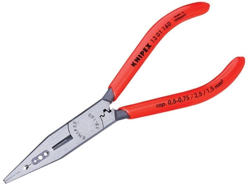 KNIPEX 4-In-1 Electricians Pliers Pvc Grip 160Mm (6.1/4In)