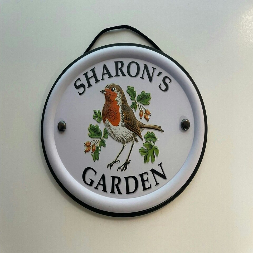 Decorative Bird Garden Sign - Sharon