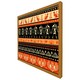 image 4 of Egyptian heiroglyphs in orange & black (Picture Frame) Black | XL