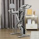 image 2 of HOMCOM 2-In-1 Folding Exercise Bike with 8-Level Magnetic Resistance Grey