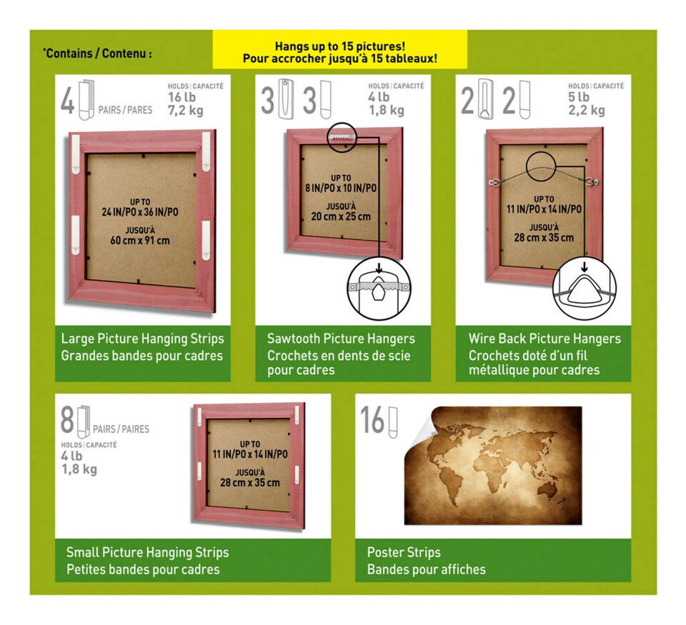 image 1 of Command Picture Hanging Decorating Kit, 17213