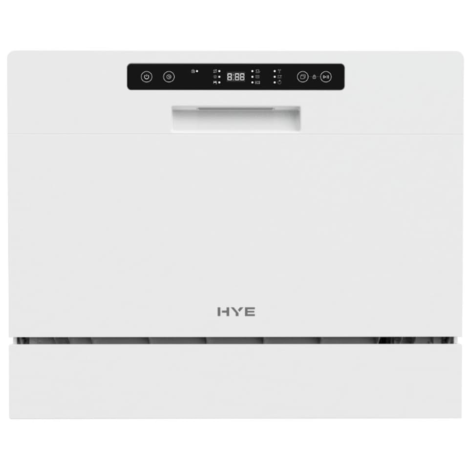 image 1 of HYE 55cm Table Top 6 Place Settings Dishwasher - White - DW016TTW25