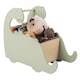 image 1 of COSTWAY 2 in 1 Wooden Baby Push Walker Shopping Cart Green