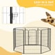 image 4 of PawHut 8 Panels Heavy Duty Puppy Play Pen for Large, Medium Dogs 100Hcm